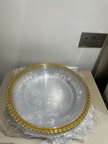 Clear plastic round - clear,