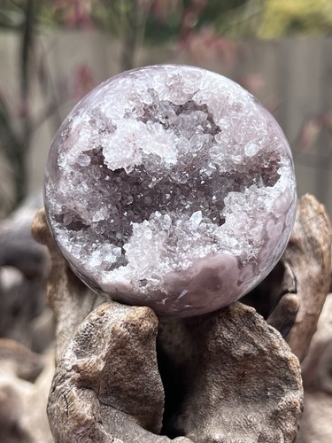 Pink amethyst crystal ball - pink,