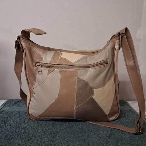 Patchwork leather shoulder bag - patchwork,