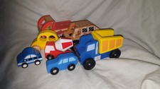 Bundle Wooden Toy Cars x 7 -