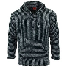 Recycled Mexican Baja Jerga Hoody Drug Rug Pullover Hoodie Humbug