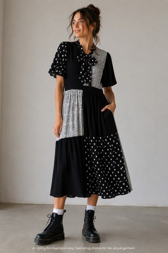 Sister jane mixed print midi - mixed,