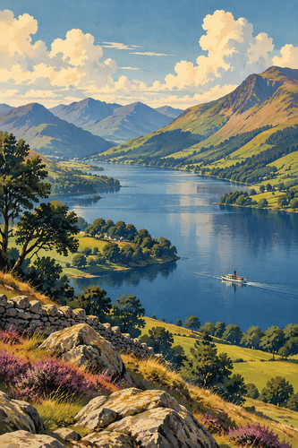 Lake district ullswater - lake,