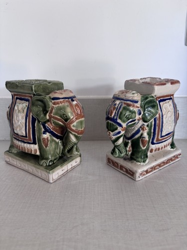 Pair vintage glazed - pair, of