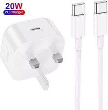 For Samsung Galaxy Tablet A11 A11+ Fast 20W USB-C PD Plug Charger Adapter Cable