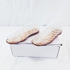 Clear Woven Jelly Flats Women