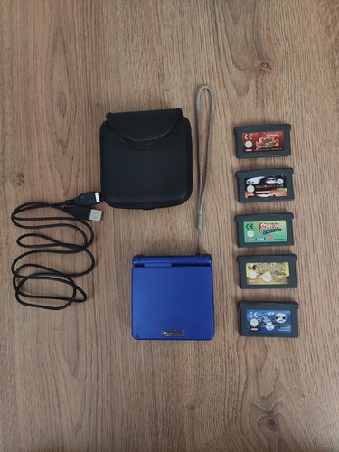 Gameboy advance blue with - blue,