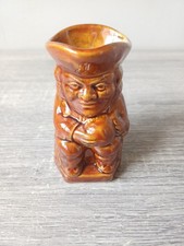 Small Brown Glazed Ceramic Jug From Gladstone Pottery Museum Approx 3.75in High