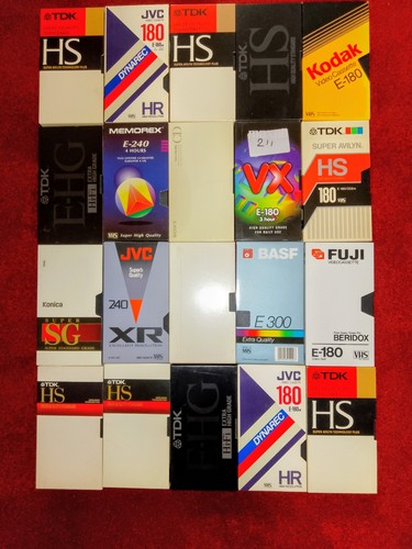 Vhs video tapes with - video,