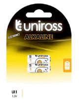 2 Pack Uniross LR1 1.5V Alkaline Batteries - Free P&P ULTRA High Quality