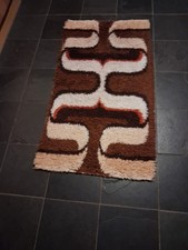 Desso mid century rug shag dralon wool vintage Pop Art 60s 70s