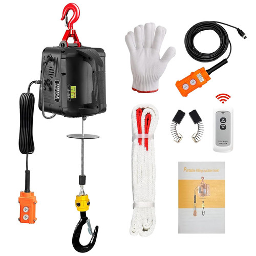 Electric hoist with - 3-in-1,