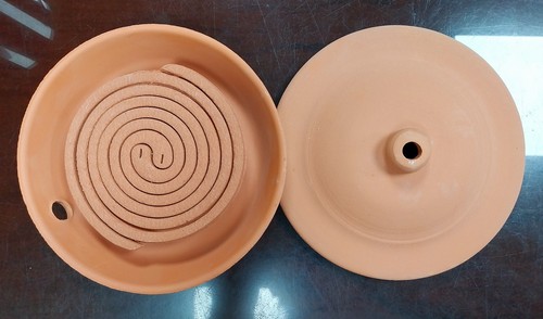 Terracotta mosquito flying - terracotta,