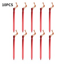 10pcs Aluminium Canopy Tent Pegs Outdoor Hiking Camping Nail Stakes Heavy Duty