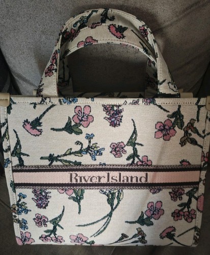 River island floral tote - tote, bag
