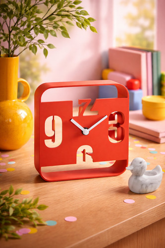 Modern mantel clock - mantel,