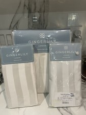 Gingerlily Lancaster Silk F/Queen Duvet Cover + Two Standard Pillow shams Ivory.