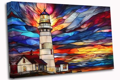 Lighthouse stained glass - stained,