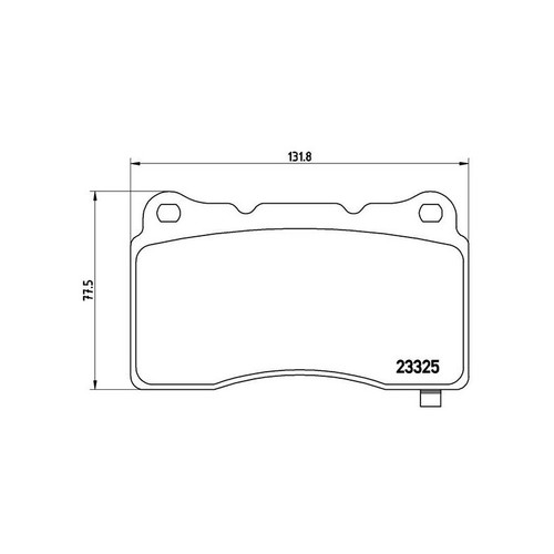 Brembo 079 brake pads set - p,