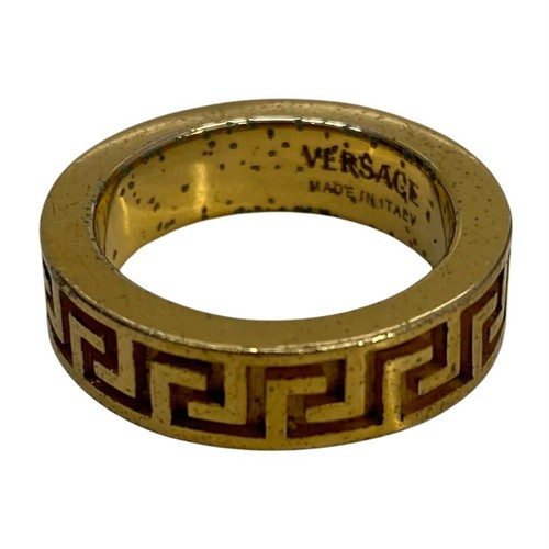 Versace greek ring gold - versace,