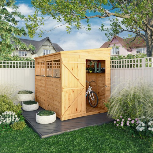 Wooden garden shed - x,