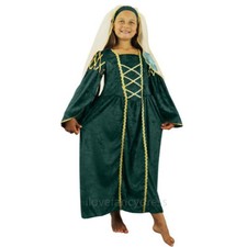 GIRLS GREEN TUDOR PRINCESS
