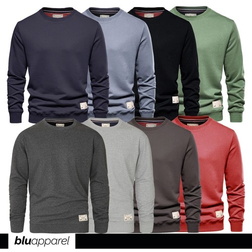 Mens premium crew neck jumper - premium,
