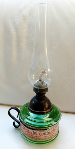 Vintage oil lamp - oil,