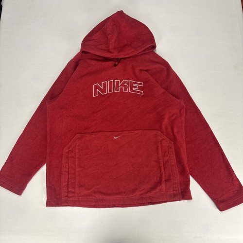 Vintage nike teddy hoodie - nike, mens