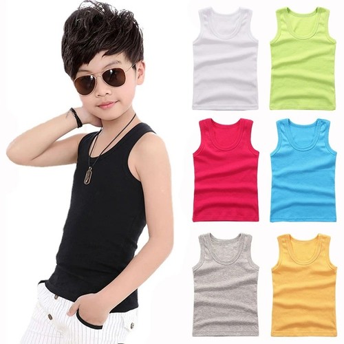 Boys girls cotton tank top - boys,