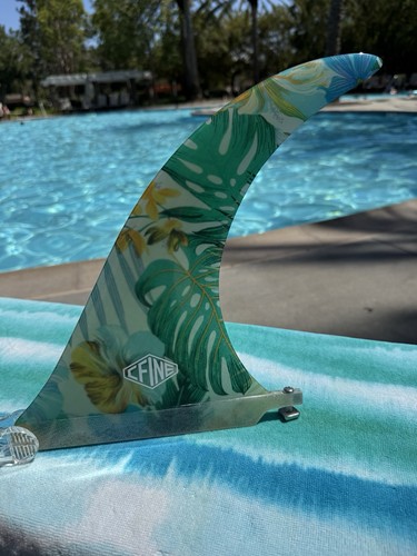 Solid fiberglass fin - fiberglass, 9.5”-