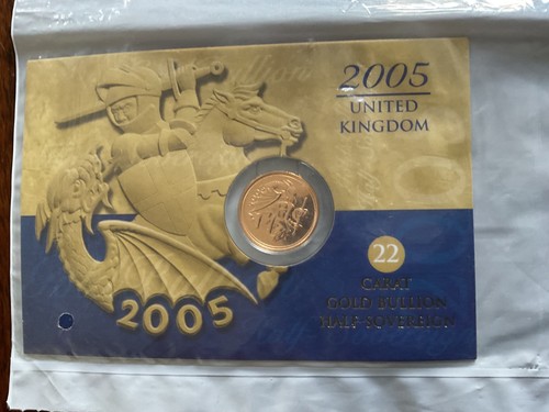 2005 gold half sovereign - , in