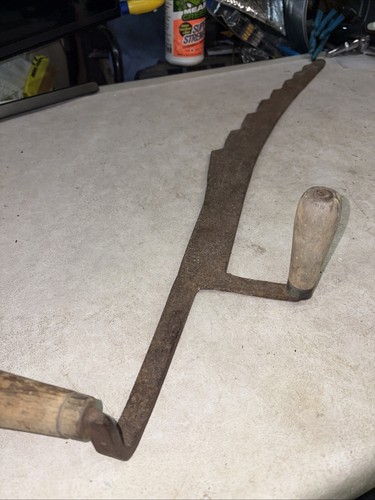Vintage hay ice cutter saw - vintage,