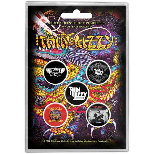 Thin lizzy button - thin, pin