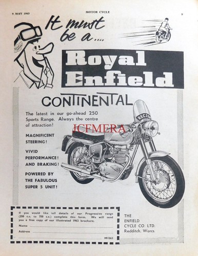 Royal enfield continental - royal, 'continental