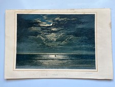 Night Birket Foster early chromolithograph 1872