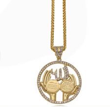 Islamic Allah Al-Qalam Ayatul Kursi Pendant Necklace Beautifully Crafted