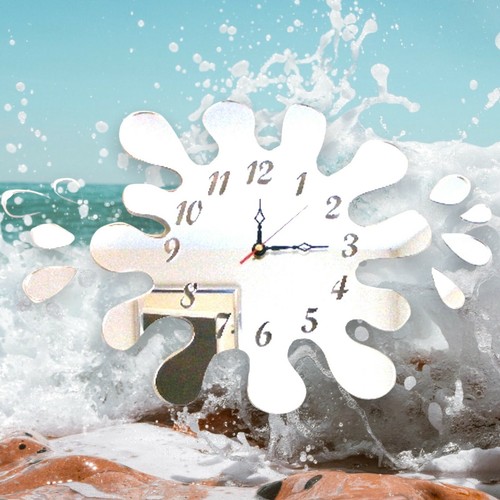 Splash shaped clocks many - shaped,