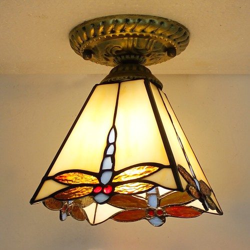Tiffany style flush mount - flush,