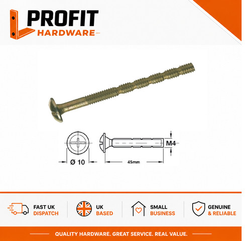 Snap off handle screws - m4,