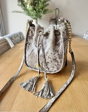 Biba Leather Snakeskin Gold