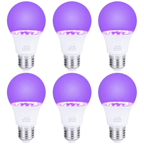Led black light e26 e27 - 9w,