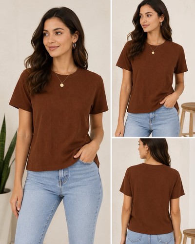 Redherring brown ribbed - brown,