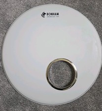 22" Coated  White Bass Drum