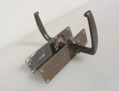 Vintage brass lever - vintage,