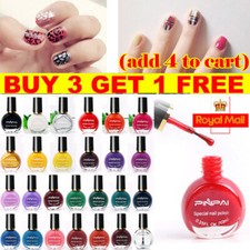 Nail Art Template Stamp Stamping Painting Varnish Polish DIY Manicure Design UK