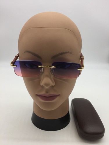 Cartier gold brown rimless - cartier,