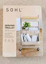 Three tier serving trolley - serving, on