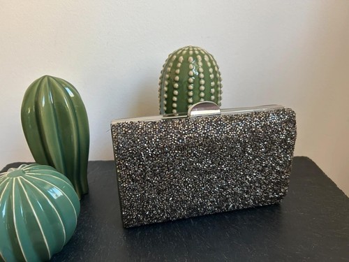 Gorgeous silver sparkly clutch