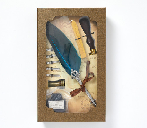 Vintage feather quill - feather,